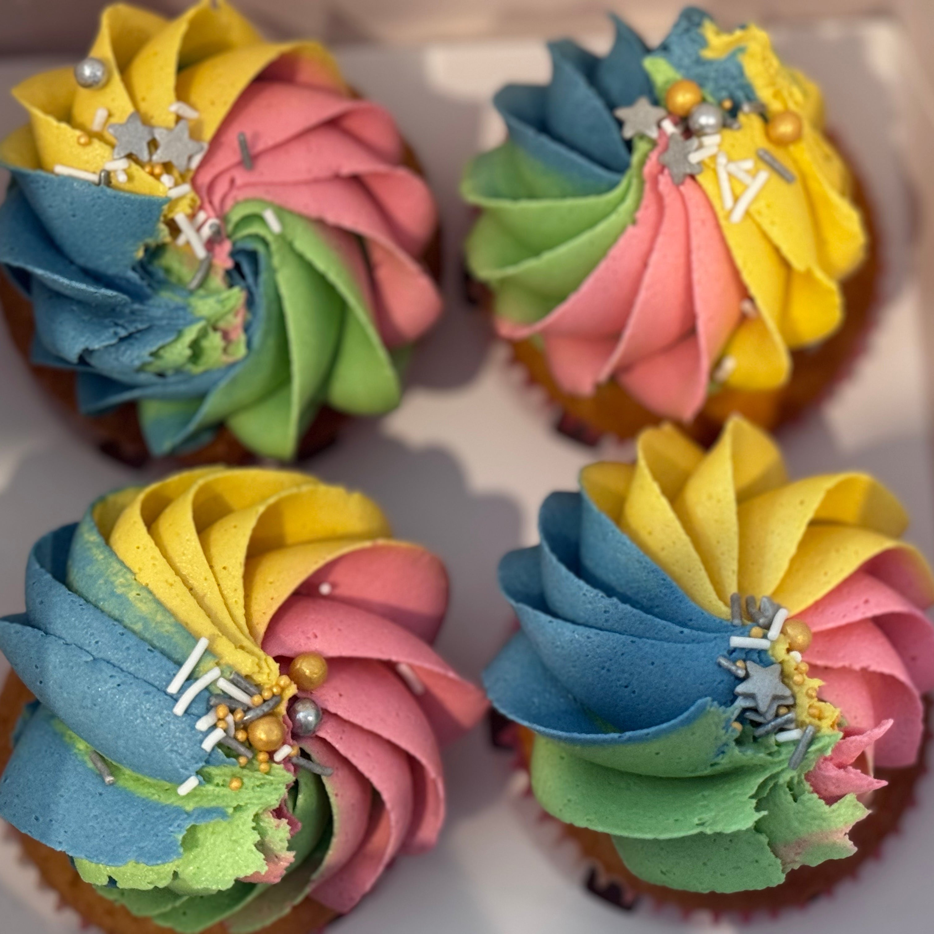 Rainbow Cupcakes