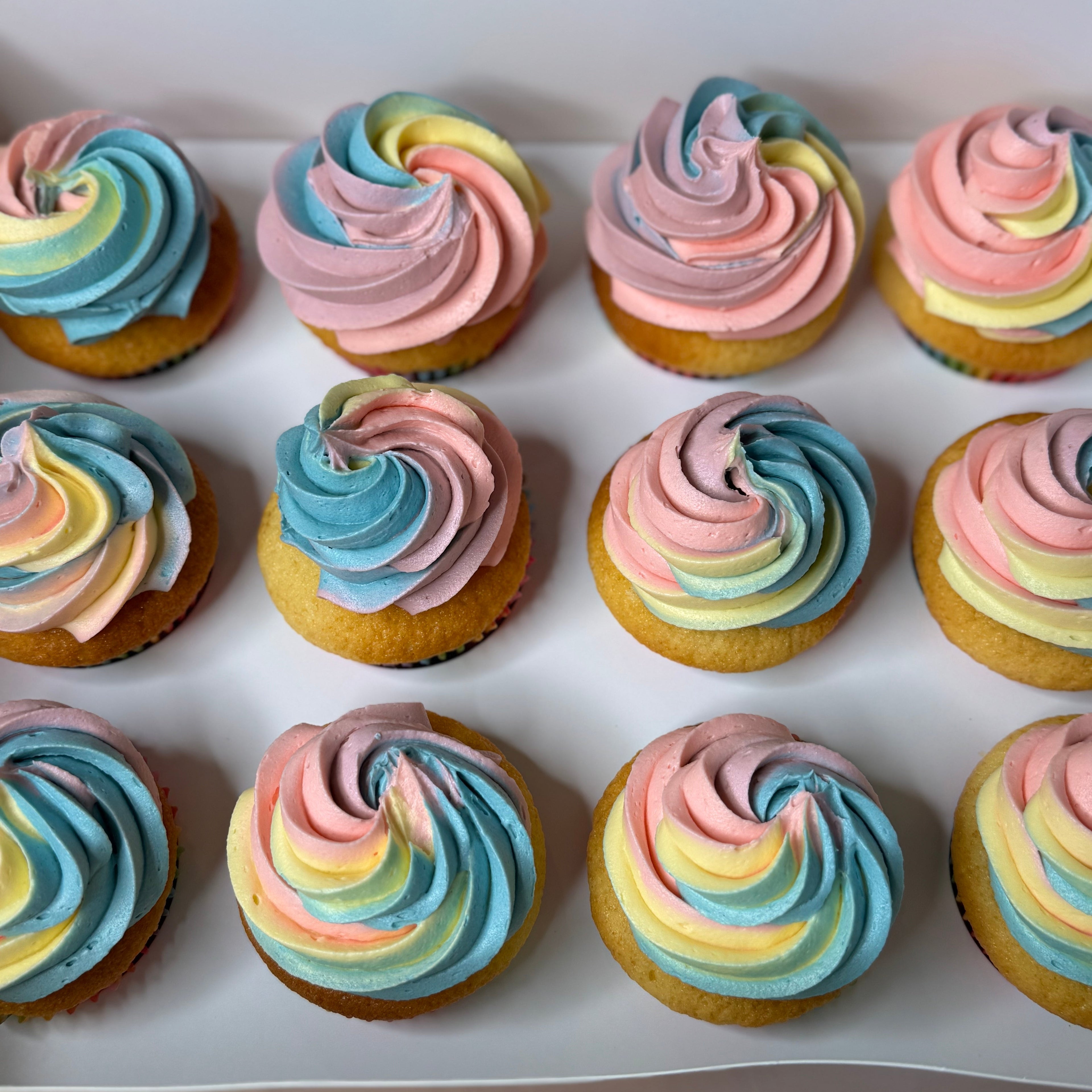 Rainbow Cupcakes